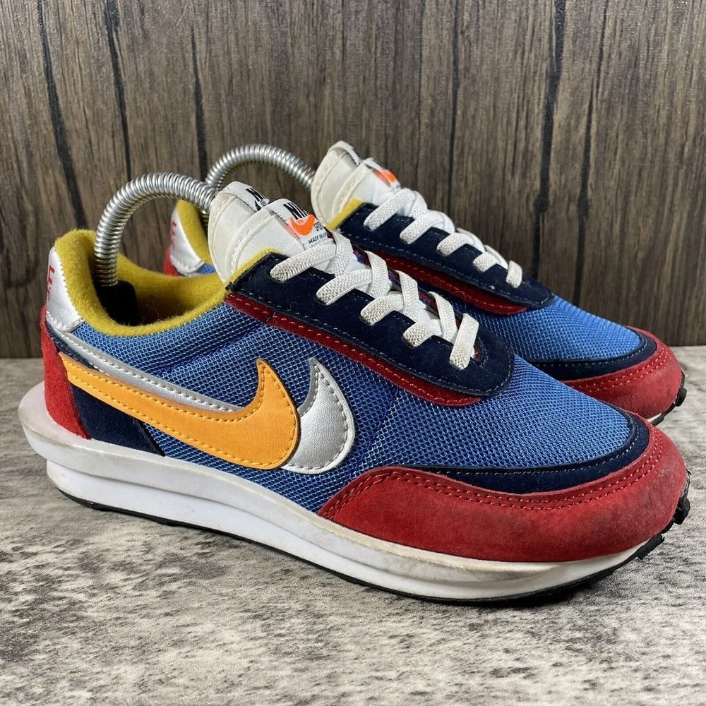 Sacai x Nike LDWaffle Varsity Blue Red BV0073-400 GS Boys Size 3Y